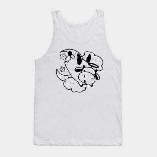 Angel Cow Black Line Tank Top